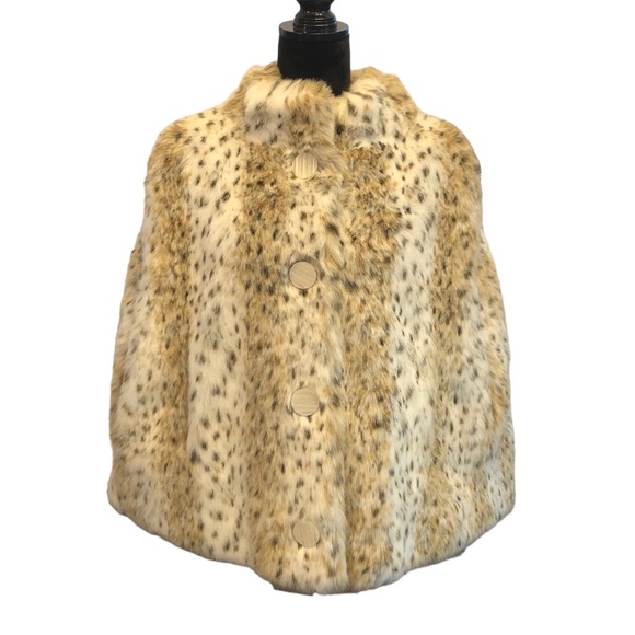 Janie Bryant Faux Fur Capelet size XS - Picture 2 of 16